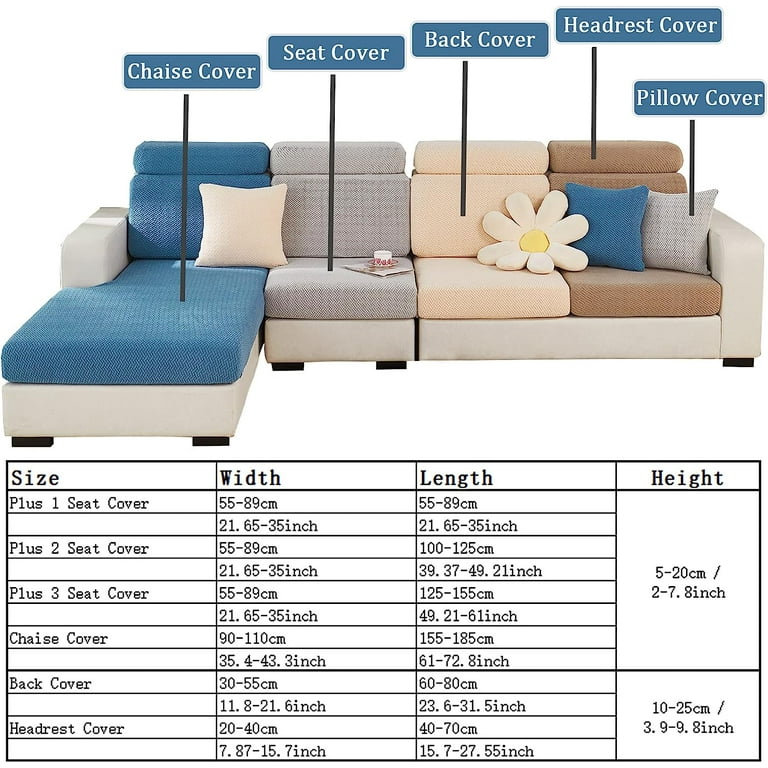 Universal Wear Resistant L Shape Sofa Covers Chaise Lounge Sofa Slipcover Anti Slip Stretch Couch Cushion Covers Furniture Protector Walmart