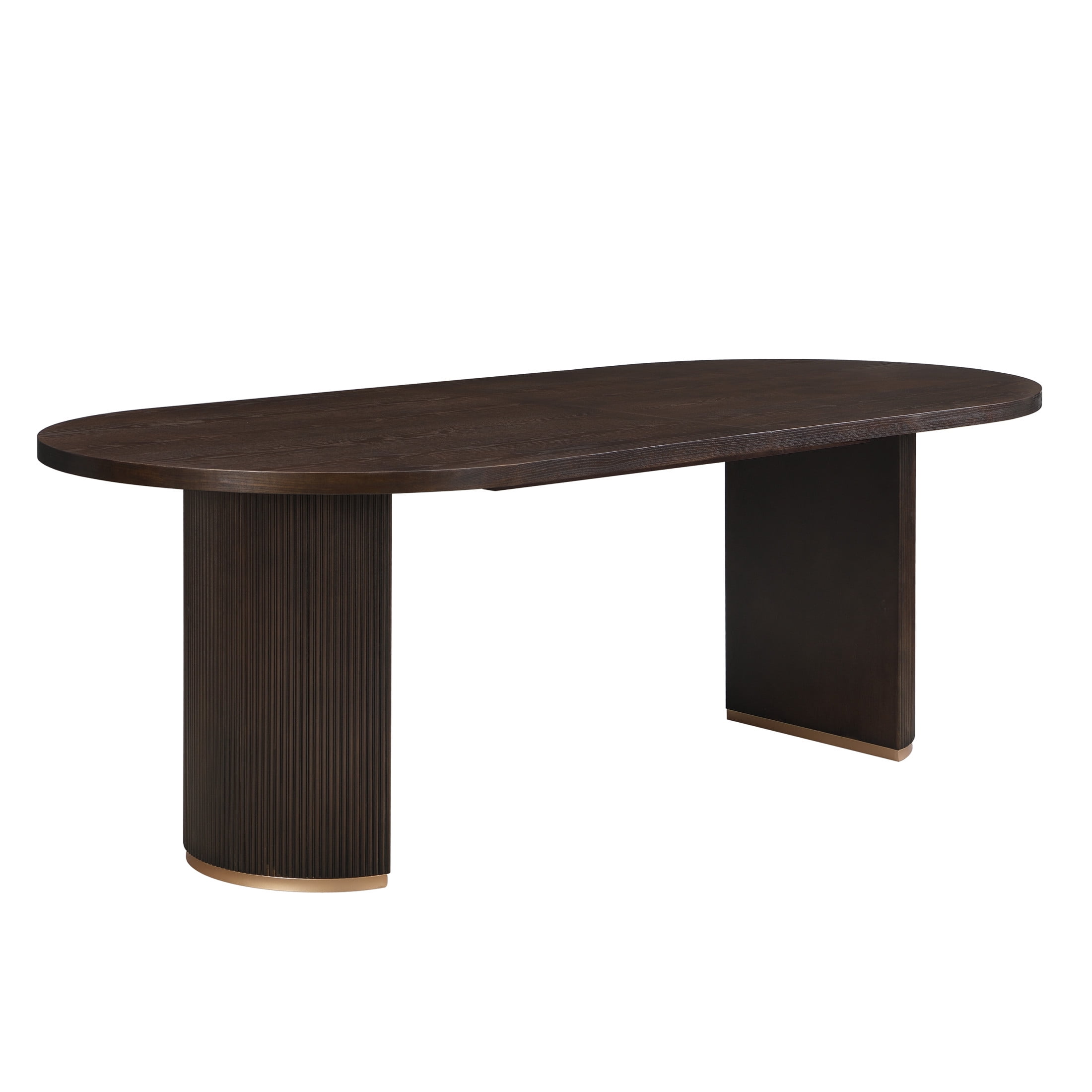 Christopher Knight Home Minimalist 88“ Oval Dining Table for 4-6, Espresso