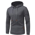 thumbnail image 2 of Sexyshine Otoño Invierno Casual Manga Larga Cuello Embudo Cuadros Jacquard Jersey Con Capucha Top Sudadera Sudaderas, 2 of 4