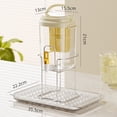 thumbnail image 2 of Refrigerator Cold Water Kettle W/Faucet Fruit Bucket Dispenser Beverage Pitcher, 2 of 12