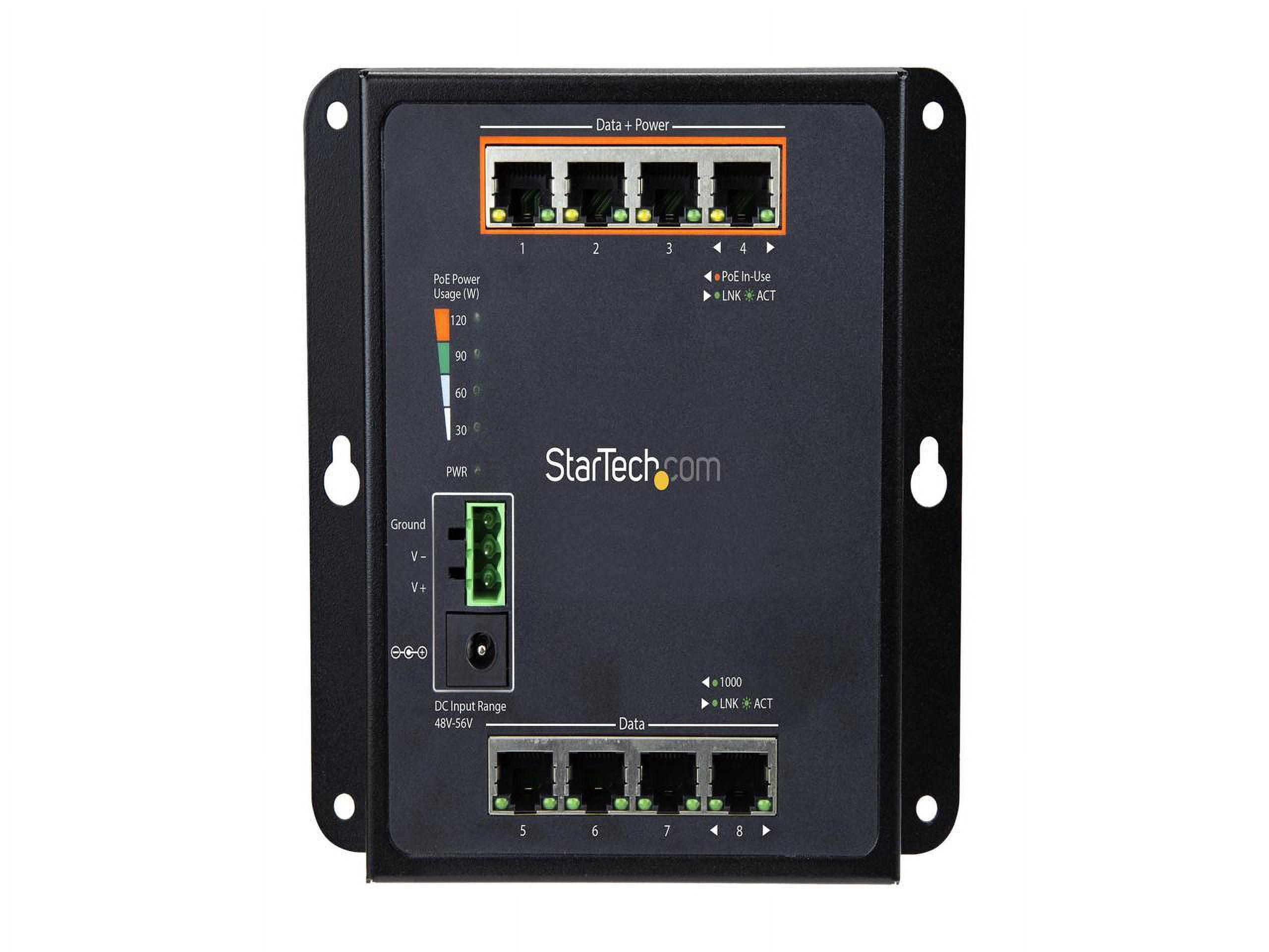 StarTech 8-Port (4 PoE+) Gigabit Ethernet Managed Switch