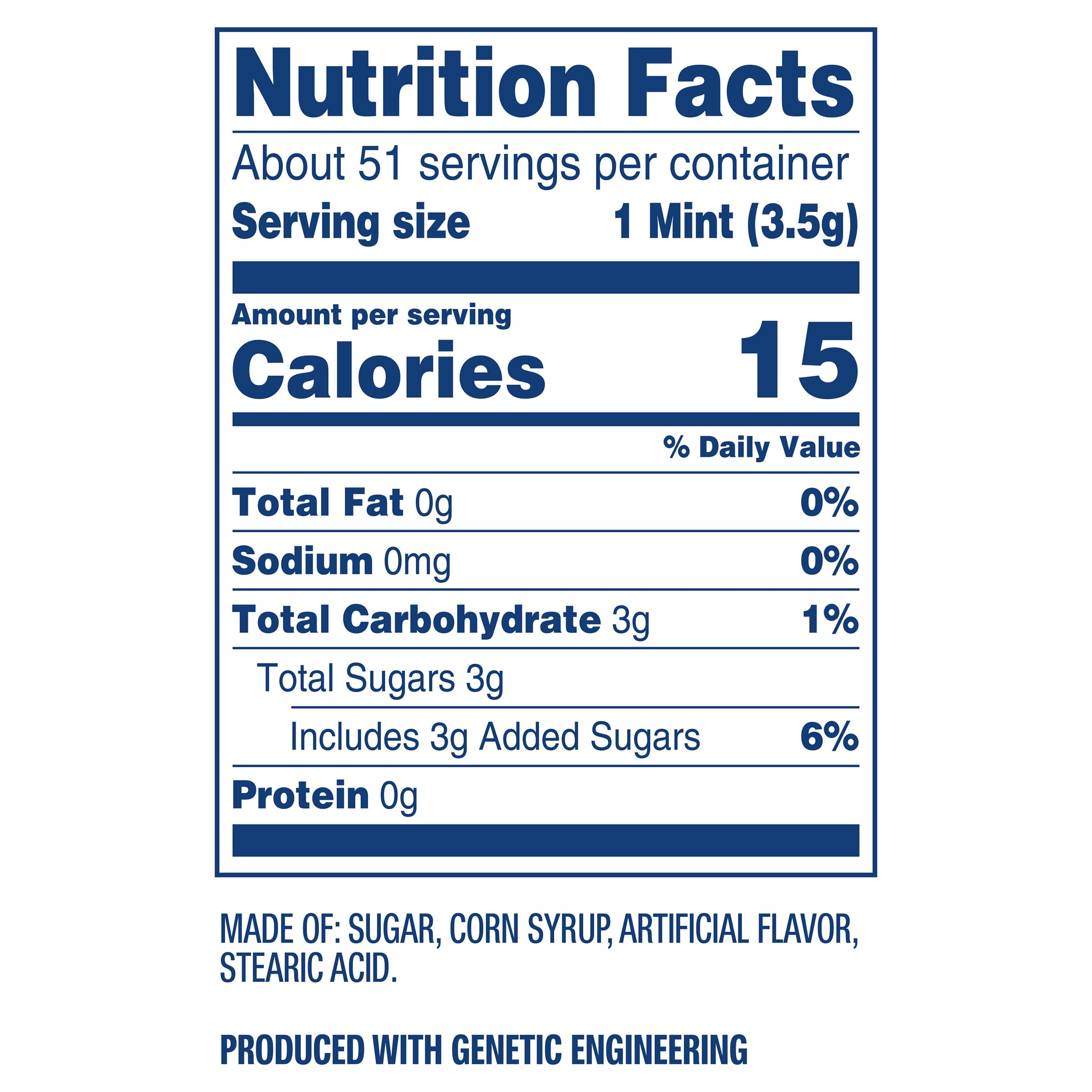 Lifesaver Wintergreen Mints Nutrition Facts Bios Pics
