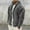Dark Gray, variant on Men's Fuzzy Sherpa Jacket Cardigan Fleece Plush Long Sleeve Zip Up Thermal Casual Winter Warm Coat Outwear Pockets Black S