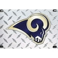 thumbnail image 5 of Los Angeles LA Football Rams Laser Cut Diamond License Plate, 5 of 5