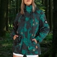 thumbnail image 2 of ManxiVoo Veste Élégante pour Femme Résistante à l'Eau Respirante Coupe-Vent de Printemps pour Usage Quotidien Mode de Rue Taille TG Vert, 2 of 6