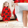 thumbnail image 6 of Game Controller Red Pattern Lamb Fleece Blanket Hoodies for Teens ,Teens Oversize Sherpa Wearable Hooded Blanket Sweatshirt with Super Pockets, 6 of 6
