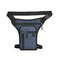 thumbnail image 1 of PU Leather Man Waist Bag Waterproof Replacement Fashionable Multi-pocket Solid Color Phone Credit Card Leg Bags Pouch Blue, 1 of 10