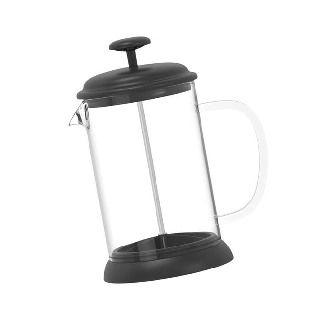 simhoa Cafetière en Verre Borosilicate 800ml Haute Qualité avec Acier Inoxydable Noir