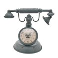 thumbnail image 1 of Hometime Metal Mantel Clock - Old Fashioned Telephone, 1 of 4