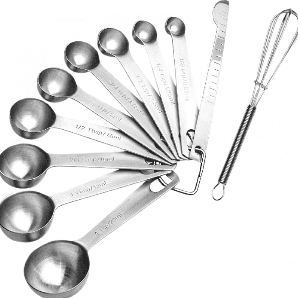 Stainless Steel Measuring Spoons, Set Of 10 Kitchen Measuring Spoons, Measuring  Cups With Handles, Measuring Spoon For Measuring Dry And Liquid Ingred