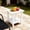 White, variant on Jopath Wood Side Table, Minimalist Wood-Grain Imitation Wood Side Table for Pool Beach Patio Lawn Teak