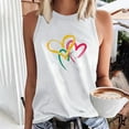 thumbnail image 2 of ZyeKqe Tank Top for Women Sleeveless Crewneck T Shirts Graphic Print Going out Tops Summer Casual Loose Basic Shirts, 2 of 5