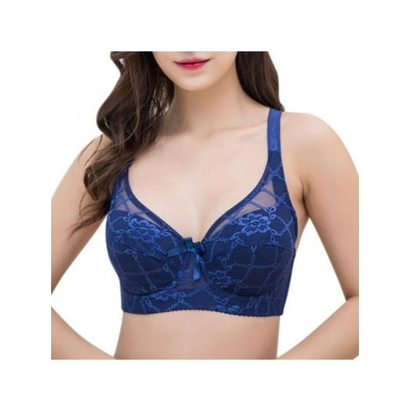 Scalloped Floral Underwire - Topumt Women Adjustment Push Up Underwire Bra Thin Padded Bra Lady Gather Floral Brassieres Underwear Lingerie