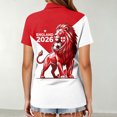 thumbnail image 4 of Women's Football Graphic T-Shirt, Women's Fashion Printed Short Sleeve Sports Top, Casual Athletic Workout Tee for Soccer Tournament 2026 Yellow Size: 2XL, 4 of 5