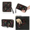 thumbnail image 4 of ZUXONGSY Colorful Butterfly Daisy Flower Print PU Leather Hobo Shoulder Bag for Women Lightweight Purse and Wallet Set with Zipper Handbag with Matching Wallet for Shopping Work, 4 of 4