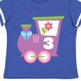 thumbnail image 4 of Inktastic 3rd Birthday Train 3 Year Old Girl Boys or Girls Toddler T-Shirt, 4 of 5