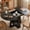 Black, variant on EDX 43.3″–59″ Extendable Round Dining Table for 4-8, Modern Oval Dining Table with Removable Leaves, Wooden Kitchen Table with Storage Shelf Base, Space Saving for Kitchen Living Room, Walnut