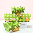 thumbnail image 2 of Cesta de huevos de Pascua, cesta no tejida de conejito de Pascua, bolsa de regalo lavable, decoración para fiesta de Pascua feliz, 2 of 5
