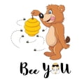 thumbnail image 2 of Babies Bee You Cute Cartoon Wall Decal Decoration Honey Bee Vinyl Wall Sticker Decal Art Lasts Years and Easily Removable - Size: 32 In(W) x 40 In(H), 2 of 5