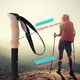 thumbnail image 4 of Trekking Poles, Outdoor Off-road Climbing, Foldable and Retractable Equipment, Blue, 4 of 5