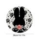 thumbnail image 3 of CaiYueKe Easter Table Placemats Round Polyester Decorative Washable Holiday Dining Kitchen Decor Bunny Egg Pattern Party Home Celebration Place Setting, 3 of 7