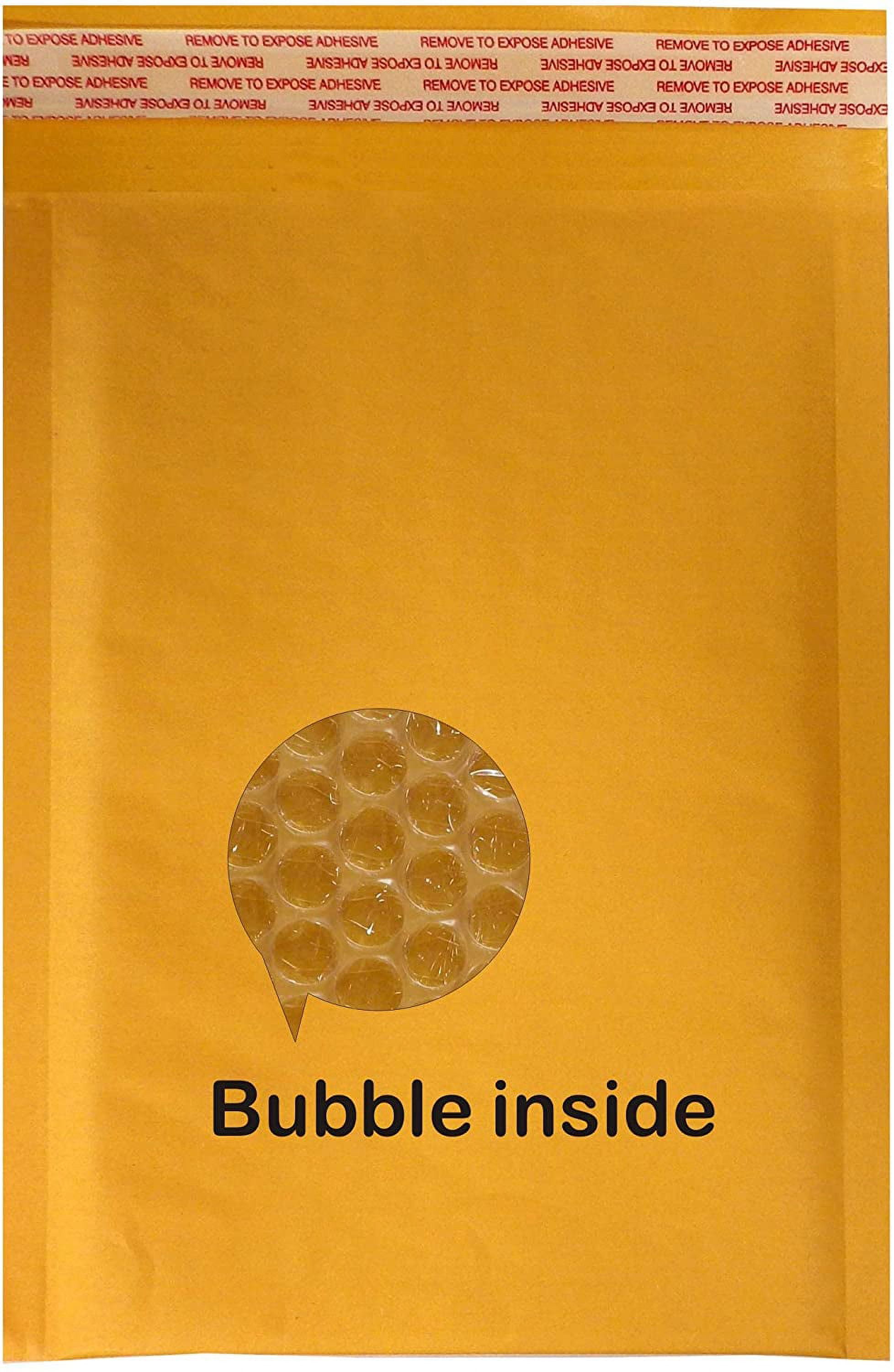 Yen's 100pcs #3 Kraft Bubble Envelopes Mailers 8.5 X 14.5 (Inner 8.5x13)