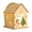 A, variant on MOQIN Christmas Led Light Wooden House with Battery, Wooden Christmas Village Mini Houses Small House Landscape Decors for Christmas Table Centerpieces Holiday Home Decor