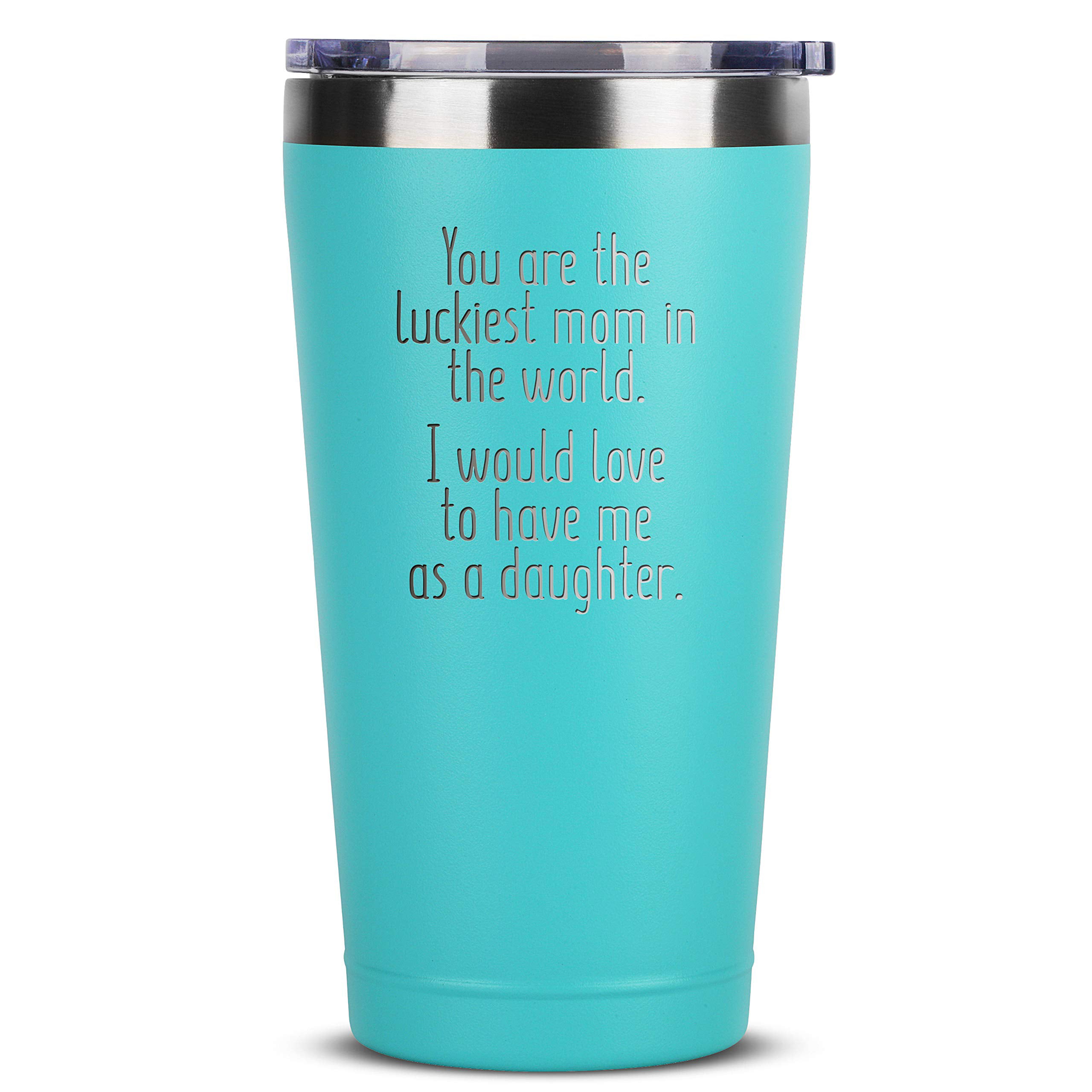 Funny mom travel mug life is better with boys 14oz stainless steel