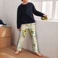 thumbnail image 5 of Pofeuu Daisies And Wildflowers Print Teenagers' Pajama Pants, Soft Lounge Pajama Pants with big pockets for Men Plaid Pj Bottoms-XS(5-6), 5 of 6