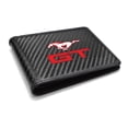 thumbnail image 2 of Ford Mustang GT Red Black Real Carbon Fiber Leather RFID Blocking Bi-fold Wallet, 2 of 5