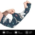 thumbnail image 3 of Picia Friendly Smiling Sharks Arm Sleeves for Men and Women - Tattoo Cover Up UPF 50+ Cooling Sports Sleeve for Basketball Golf Football-One Size, 3 of 8