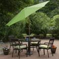 thumbnail image 3 of Northlight 9ft Outdoor Patio Market Umbrella with Hand Crank and Tilt, Lime Green, 3 of 8