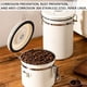 thumbnail image 5 of Dinheiro Recipiente para té y café, recipiente de almacenamiento de alimentos de cocina de acero inoxidable con rastreador de fecha y cuchara para café molido, frijoles, harina, cereales, azúcar,, 5 of 5