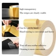 thumbnail image 7 of Double Sided Fabric Tape, 0.6×394 inch Heavy Duty Mounting Tape, Ultra-Thin Clear Double Sided Tape, Resistente Clear Super Stick Tape with Fiberglass Mesh, Waterproof High Tack Adhesive Rug Tape, 7 of 7