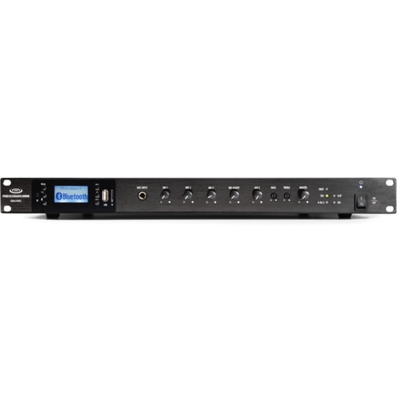 Pure Resonance Audio RMA240BT 240W Rack Mount Mixer Amplifier with Bluetooth