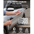 thumbnail image 3 of High Pressure Garden Hose Spray Gun, Car Wash Foam Sprayer, Adjustable Nozzle Cleaning Gun with Connectors, Multi-Function Cleaning Tool (With Foam Bottle), 3 of 7