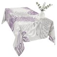 thumbnail image 2 of Purple Grey Chrysanthemum Table Cloth Waterproof Tablecloths, Farmhouse Botanical Floral Modern Tablecloth Dining Table Cover for Kitchen Party Tabletop Outdoor, Rectangle Tablecloth 54x108 Inch, 2 of 9