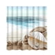 thumbnail image 2 of Cortina de Cuarto de baño Panel de poliéster transparente Cuadrado colgante 3 Sunnimix Cortina de ducha, 2 of 4