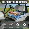 thumbnail image 2 of Binienty Christmas Golf Cart Towel Seat Covers Club Car Old Ds Golf Cart Seat Cover Washable Soft 2 Passenger Seats Golfcart Blanket Protector, Santa Claus Reindeer, 2 of 7