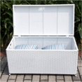thumbnail image 3 of Bowery Hill Coffre de Terrasse en Osier pour Rangement de Patio, Blanc, 3 of 3