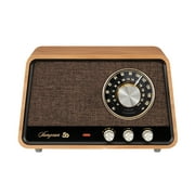 Sangean Retro-Style AM/FM/Bluetooth Wooden Cabinet Tabletop Radio, Natural Cherry, WR-55, WR-55