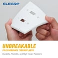 thumbnail image 3 of Wall Plate Midsize Toggle,2 Gang, White (10-Pack), 3 of 7