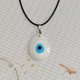 thumbnail image 1 of Collar con colgante de ojo de cristal de 3 cm, joyería de cristal de ojo del diablo de Europa y América, 1 of 6
