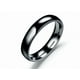 thumbnail image 1 of Xtellar Anillo  negro 4mm talla 5 De Pareja De Titanio Liso De Acero Inoxidable Simple, 1 of 1