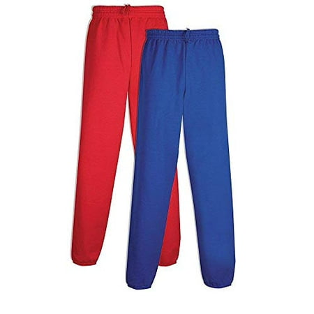 Hanes P650 Men's EcoSmart Fleece Sweatpant X-Large 1 Deep Red 1 Deep Royal Pack of 1