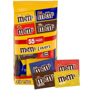 M&M's Fun Size Chocolate Candy Variety Pack, 55 ct Bulk Bag