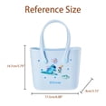 thumbnail image 2 of MINISO Disney Bag, Women's Waterproof EVA Beach Tote Bag,Portable Stitch Handbag for Work, Travel, 2 of 5