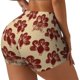 thumbnail image 1 of Balery Thanksgiving Sketch Turkey Pantalones cortos de entrenamiento estampados para mujer, sin costuras, ajustados, para gimnasio, yoga, correr, deportes, ejercicio activo, fitness.-Medium, 1 of 8