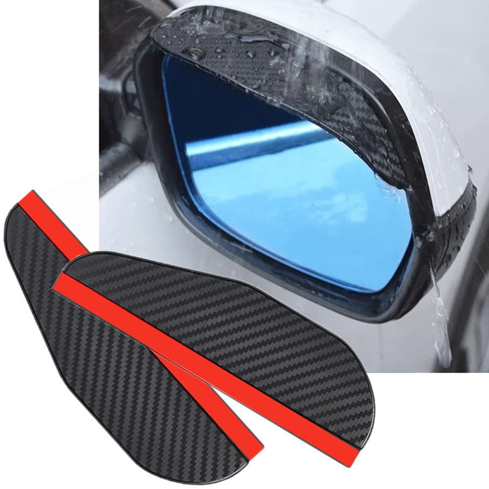 Black Rear View Side Mirror Rain Board 
