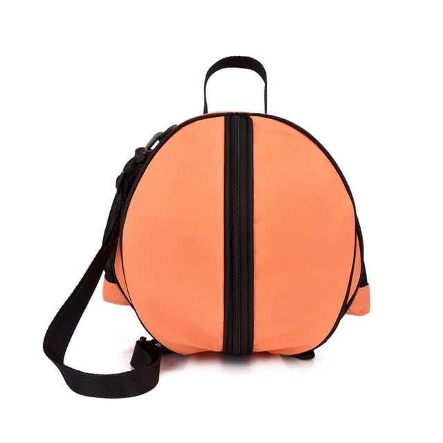 Toystoory Mochila de baloncesto, bolso de hombro impermeable para fútbol, bolsillo de malla para exteriores, portador de tela Oxford, Ropa Deportiva, Zapatos Naranja
